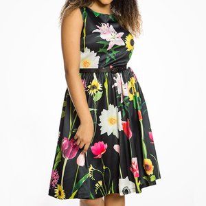 Vintage-inspired garden party dress